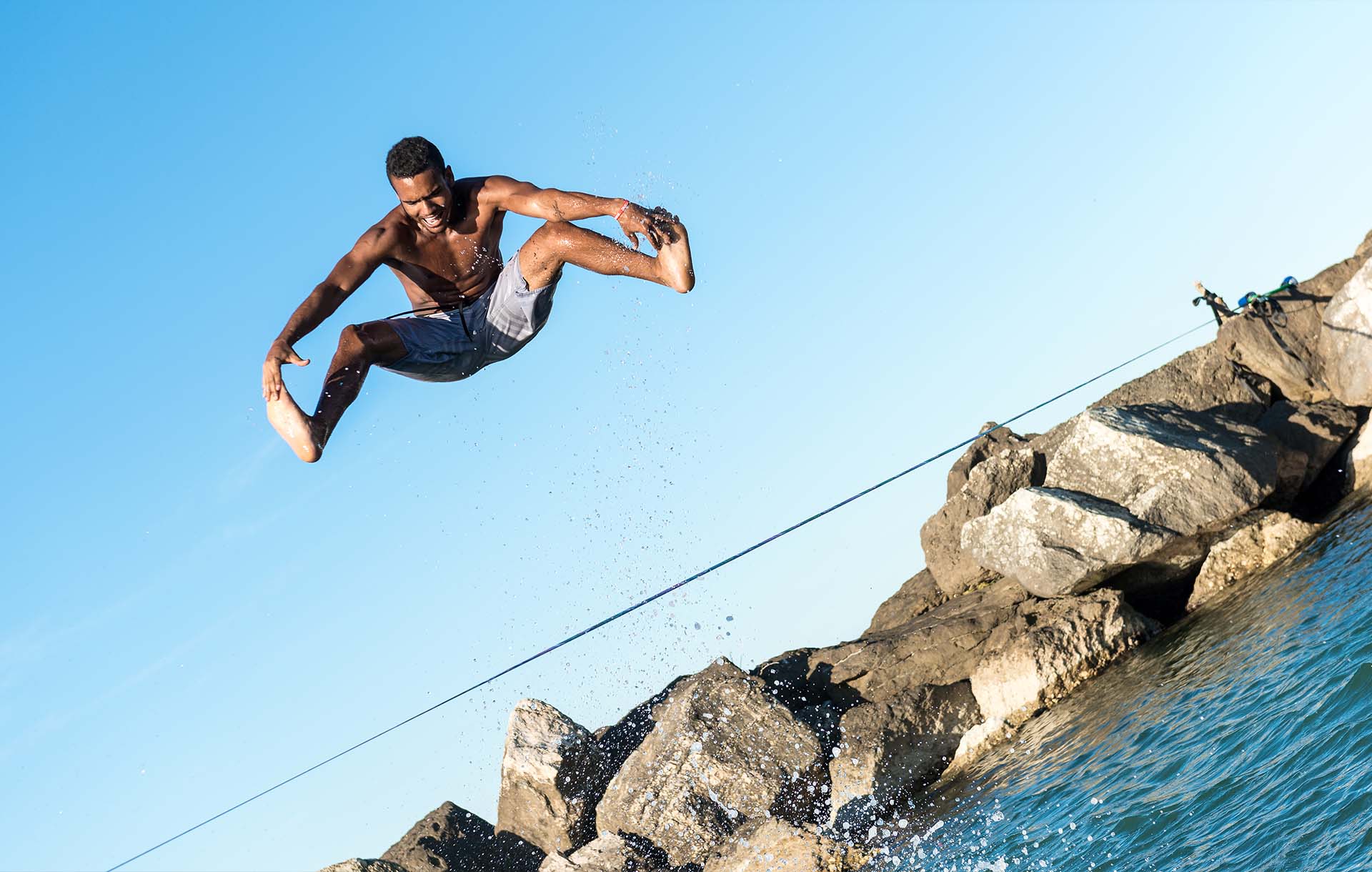 Slackline without trees