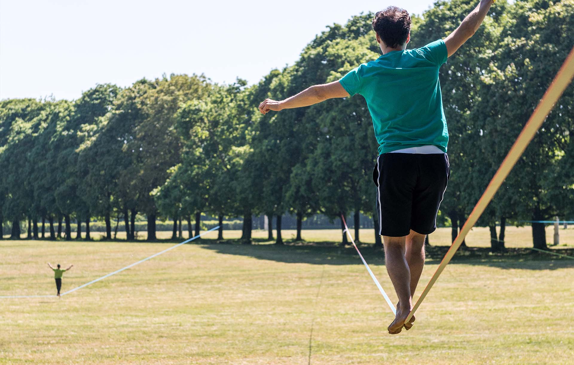 How many meteres can be tensioned with two ratchets