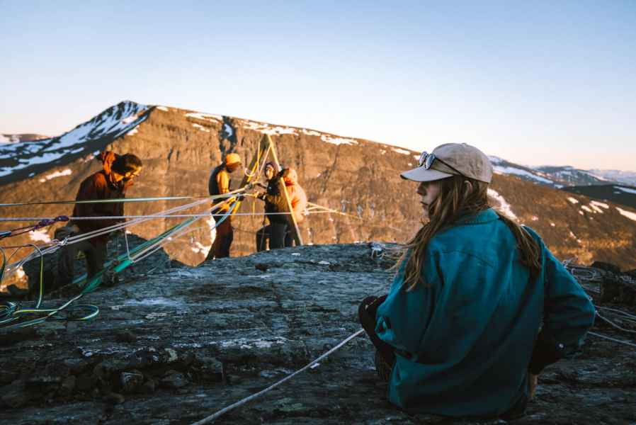 Lapporten (SE) highline 1,2 km world record on skydiamond 2021
